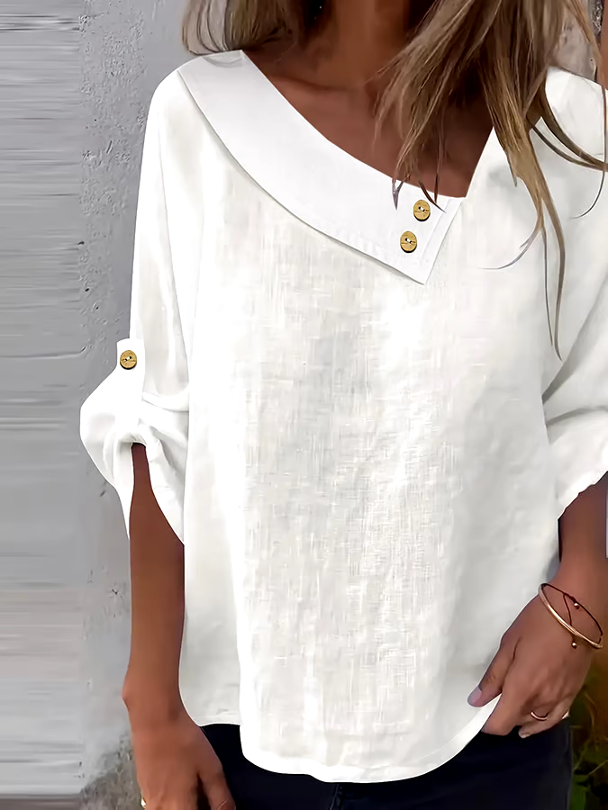 Women'S Casual Solid Color Tops Shirts